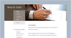 Desktop Screenshot of notar-sailer.de