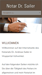 Mobile Screenshot of notar-sailer.de