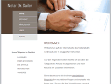 Tablet Screenshot of notar-sailer.de
